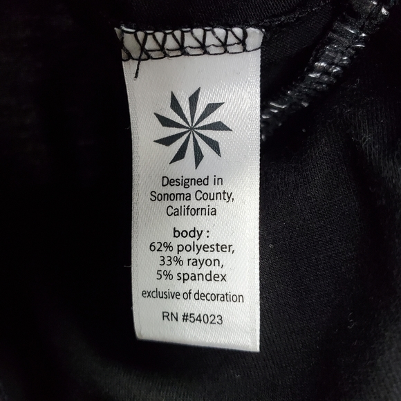 Athleta Black Topanga Rusched Shirt Dress V Neck Athleisure - Picture 6 of 6